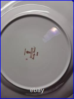 10 ROYAL CROWN DERBY DERBY POSIES DINNER PLATES 10.5 GOLD RIMS Euc+ Bin Aaa