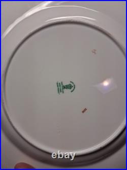 10 ROYAL CROWN DERBY DERBY POSIES DINNER PLATES 10.5 GOLD RIMS Euc+ Bin Aaa