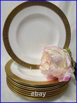 (10) Royal Crown Derby'St. George' 10.5 Inch DINNER PLATES