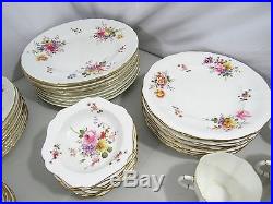 104pc Royal Crown Derby Posies Formal Dinner Service Tableware Set Porcelain