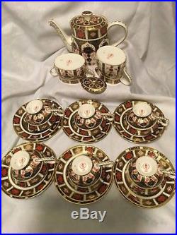 1128 Royal Crown Derby Imari Elizabeth Tea Set Cups & Saucers & Plates XXXIX