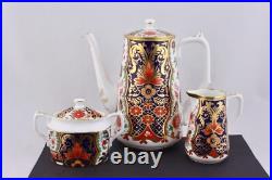 11pc. Scarce Royal Crown Derby Imari Curator's Collection Coffee Service For 4