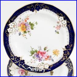 12 +1 (13) Royal Crown Derby Hand Painted Porcelain Bread Plates