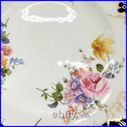 12 +1 (13) Royal Crown Derby Hand Painted Porcelain Bread Plates