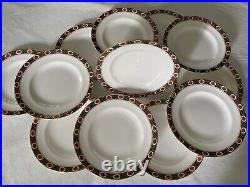 12 Royal Crown Derby AMBASSADOR Salad Plates 8 1/4