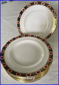 12 Royal Crown Derby AMBASSADOR Salad Plates 8 1/4