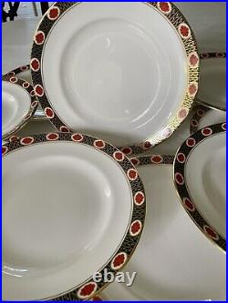 12 Royal Crown Derby AMBASSADOR Salad Plates 8 1/4