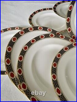 12 Royal Crown Derby AMBASSADOR Salad Plates 8 1/4