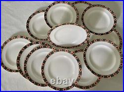 12 Royal Crown Derby AMBASSADOR Salad Plates 8 1/4