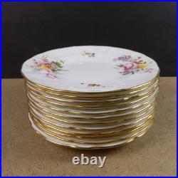 12 Royal Crown Derby Posies Bread & Butter Plates England Bone China 6.5 Across
