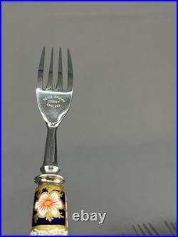 12 Royal Crown Derby Traditional Imari 7 3/4 Dinner Forks Mint, Unused