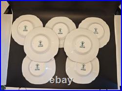 14 pieces RoyalCrownDerby peacock blue demitasse cup and saucer set