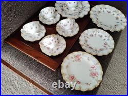 14Pieces set ROYAL CROWN DERBY ROYAL ANTOINETTE CUP AND SAUCER Dinner Plate