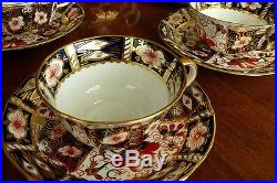 15-Pc Royal Crown Derby Traditional Imari Tea Set for 6 with Teapot, Cream, Sugar