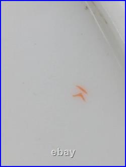 1882 Royal Crown Derby Peacock Plate Plate With Flowers & Gold Detail 9 1/4