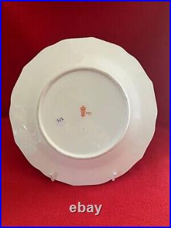 1887 Royal Crown Derby gadrooned dessert plate #2, Imari pattern #2224