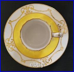 18th C Antique Royal Crown Derby Tea Coffee Cup Sampson Hancock Saucer Marriage