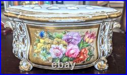 18thc Bloor Derby Porcelain Bough Pots Royal Crown Derby Thomas Steel Restored
