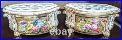 18thc Bloor Derby Porcelain Bough Pots Royal Crown Derby Thomas Steel Restored