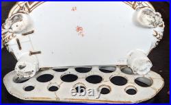 18thc Bloor Derby Porcelain Bough Pots Royal Crown Derby Thomas Steel Restored