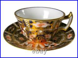 1911 Royal Crown Derby Traditional Imari Miniature Cup & Saucer #2451
