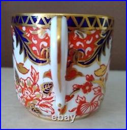 1913 Royal Crown Derby Kings Pattern 383 Demitasse Cups & Saucers Imari Style