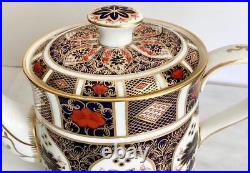 1978 Royal Crown Derby Old Imari Teapot 1128 5 Cup