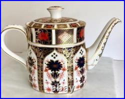 1978 Royal Crown Derby Old Imari Teapot 1128 5 Cup