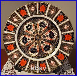 1988 Beautiful Royal Crown Derby Large Plate 1128'Old Imari' 27 cms