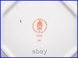 1990 Royal Crown Derby Bone China Old Imari 9 Octagonal Luncheon Plate #1128