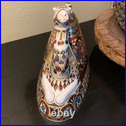 1998 Royal Crown Derby 8 Camel Imari Paperweight Figurine England Pristine