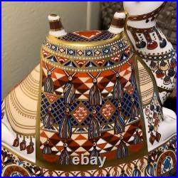 1998 Royal Crown Derby 8 Camel Imari Paperweight Figurine England Pristine