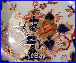 19th century c1820s Bloor Royal Crown Derby Imari KINGS 8 Plate Gold Accent (B)