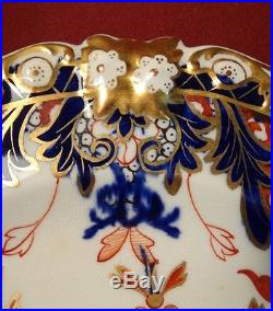 19th century c1820s Bloor Royal Crown Derby Imari KINGS 8 Plate Gold Accent (G)