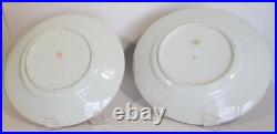 2 Georgian Antique Royal Crown Derby Kings Pattern 8 inch Plates Circa 1806-1825