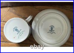(2)RARE! Royal Crown Derby Blue Aves Demitasse Cup/ Saucer in perfect condition