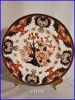 2 Royal Crown Derby 11 Dinner Plates in the Kings Pattern Imari Style