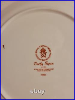 2 Royal Crown Derby 11 Dinner Plates in the Kings Pattern Imari Style