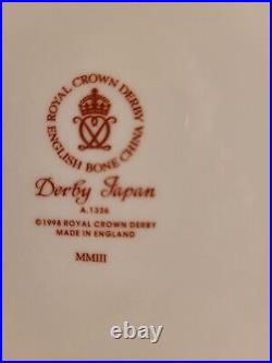 2 Royal Crown Derby 11 Dinner Plates in the Kings Pattern Imari Style