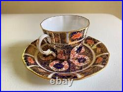 2 sets (6pcs) Royal Crown Derby Old Imari bone china teacups, saucer, plates