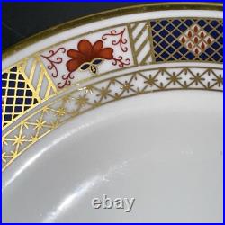 (22) ROYAL CROWN DERBY Rare OLD IMARI BORDER Dinner Plates #A1314 Free Ship A13