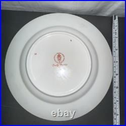 (22) ROYAL CROWN DERBY Rare OLD IMARI BORDER Dinner Plates #A1314 Free Ship A13