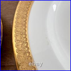 25 PCs Royal Crown Derby St. George Dinnerware Plates, Sugar Bowl, Creamer