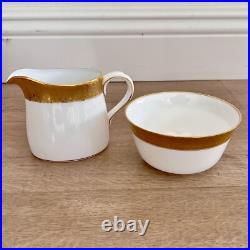 25 PCs Royal Crown Derby St. George Dinnerware Plates, Sugar Bowl, Creamer