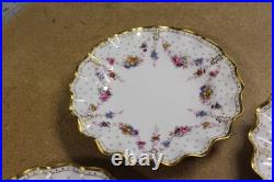 3 Royal Crown Derby English Bone China Royal Antoinette Dinner Plates 10 1/4