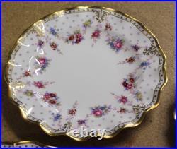 3 Royal Crown Derby English Bone China Royal Antoinette Salad Plates 8