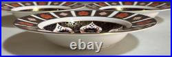 3 Royal Crown Derby Old Imari 1128 Rimmed Soup Bowls LII Mint