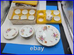 31 Piece Lot of Royal Crown Derby Bone China Derby Posies Mint Condition