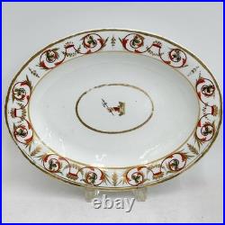 3pc Royal Crown Derby Hand Painted Armorial Porcelain Oval Serving Dishes c1810