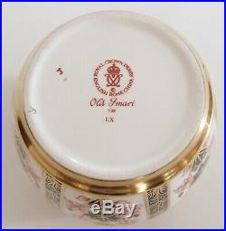 4.5 Vintage Royal Crown Derby Old Imari 1128 Ginger Jar English Bone China